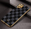 Vaku ® Samsung Galaxy A12 Cheron Series Leather Stitched Gold Electroplated Soft TPU Back Cover