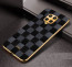 Vaku ® Xiaomi Redmi Note 9 Pro Max Cheron Series Leather Stitched Gold Electroplated Soft TPU Back Cover