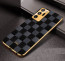 Vaku ® Samsung Galaxy Note 20 Ultra Cheron Series Leather Stitched Gold Electroplated Soft TPU Back Cover