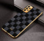 Vaku ® Samsung Galaxy A33 5G Cheron Series Leather Stitched Gold Electroplated Soft TPU Back Cover