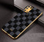 Vaku ® Samsung Galaxy M31 Cheron Series Leather Stitched Gold Electroplated Soft TPU Back Cover