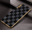 Vaku ® Samsung Galaxy A50s Cheron Series Leather Stitched Gold Electroplated Soft TPU Back Cover