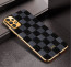Vaku ® Samsung Galaxy A33 5G Cheron Series Leather Stitched Gold Electroplated Soft TPU Back Cover