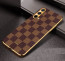 Vaku ® OnePlus Nord CE Cheron Series Leather Stitched Gold Electroplated Soft TPU Back Cover