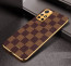 Vaku ® Redmi Note 11T 5G Cheron Series Leather Stitched Gold Electroplated Soft TPU Back Cover