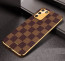 Vaku ® Samsung Galaxy S10 lite Cheron Series Leather Stitched Gold Electroplated Soft TPU Back Cover