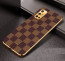 Vaku ® Vivo V17 Cheron Series Leather Stitched Gold Electroplated Soft TPU Back Cover