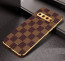 Vaku ® Samsung Galaxy S10 Cheron Series Leather Stitched Gold Electroplated Soft TPU Back Cover
