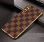 Vaku ® Samsung Galaxy A50s Cheron Series Leather Stitched Gold Electroplated Soft TPU Back Cover