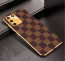 Vaku ® Samsung Galaxy S10 lite Cheron Series Leather Stitched Gold Electroplated Soft TPU Back Cover