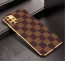 Vaku ® Samsung Galaxy A51 Cheron Series Leather Stitched Gold Electroplated Soft TPU Back Cover