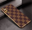 Vaku ® Samsung Galaxy A50 Cheron Series Leather Stitched Gold Electroplated Soft TPU Back Cover