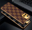 Vaku ® Vivo Y33s Cheron Leather Electroplated Soft TPU Back Cover