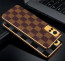 Vaku ® Vivo Y53s Cheron Leather Electroplated Soft TPU Back Cover