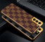 Vaku ® Samsung Galaxy S22 Cheron Leather Electroplated Soft TPU Back Cover