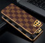 Vaku ® Oppo F17 Pro Cheron Leather Electroplated Soft TPU Back Cover