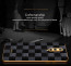 Vaku ® OnePlus 8 Cheron Series Leather Stitched Gold Electroplated Soft TPU Back Cover