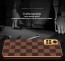 Vaku ® Redmi Note 11 Cheron Series Leather Stitched Gold Electroplated Soft TPU Back Cover