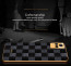 Vaku ® Vivo Y73 Cheron Series Leather Stitched Gold Electroplated Soft TPU Back Cover