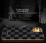 Vaku ® Samsung Galaxy M31 Cheron Series Leather Stitched Gold Electroplated Soft TPU Back Cover