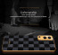 Vaku ® Vivo iQoo Z3 5G Cheron Series Leather Stitched Gold Electroplated Soft TPU Back Cover