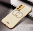 Vaku ® Oppo A55 Skylar Leather Pattern Gold Electroplated Soft TPU Back Cover