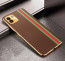 Vaku ® Samsung Galaxy A03 Felix Line Leather Stitched Gold Electroplated Soft TPU Back Cover