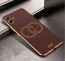 Vaku ® Samsung Galaxy A04 Skylar Leather Pattern Gold Electroplated Soft TPU Back Cover
