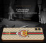Vaku ® Samsung Galaxy A04e Lynx Line Leather Stitched Gold Electroplated Soft TPU Back Cover Case