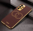 Vaku ® Samsung Galaxy A33 5G Skylar Leather Pattern Gold Electroplated Soft TPU Back Cover
