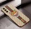 Vaku ® Samsung Galaxy M13 Lynx Leather Stitched Gold Electroplated Soft TPU Back Cover