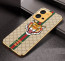 Vaku ® Vivo V25 5G Lynx Designer Leather Pattern Gold Electroplated Soft TPU Back Cover Case