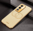 Vaku ® Oppo A3 Pro 5G Skylar Leather Pattern Gold Electroplated Soft TPU Back Cover