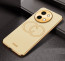 Vaku ® Vivo Y58 5G Skylar Leather Pattern Gold Electroplated Soft TPU Back Cover