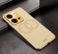 Vaku ® Vivo Y35 4G Skylar Leather Pattern Gold Electroplated Soft TPU Back Cover