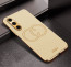 Vaku ® Samsung Galaxy A05s Skylar Leather Pattern Gold Electroplated Soft TPU Back Cover