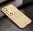 Vaku ® Vivo V40 5G Skylar Leather Pattern Gold Electroplated Soft TPU Back Cover