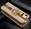 Vaku ® Vivo Y21a Lynx Designer Leather Pattern Gold Electroplated Soft TPU Back Cover Case