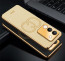 Vaku ® Vivo Y200 5G Skylar Leather Pattern Gold Electroplated Soft TPU Back Cover