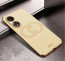 Vaku ® Oppo A78 5G Skylar Leather Pattern Gold Electroplated Soft TPU Back Cover