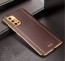 Vaku ® Vivo V17 Luxemberg Series Leather Stitched Gold Electroplated Soft TPU Back Cover
