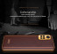 Vaku ® Redmi Note 11 Pro Luxemberg Series Leather Stitched Gold Electroplated Soft TPU Back Cover