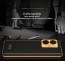 Vaku ® Vivo T1 4G Luxemberg Series Leather Stitched Gold Electroplated Soft TPU Back Cover