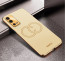 Vaku ® Oppo A55 Skylar Leather Pattern Gold Electroplated Soft TPU Back Cover