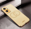 Vaku ® Oppo K10 4G Skylar Leather Pattern Gold Electroplated Soft TPU Back Cover