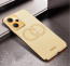 Vaku ® Xiaomi Redmi Note 12 Pro Skylar Leather Pattern Gold Electroplated Soft TPU Back Cover