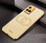 Vaku ® Vivo Y21a Skylar Leather Pattern Gold Electroplated Soft TPU Back Cover