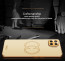 Vaku ® Oppo F17 Pro Skylar Leather Pattern Gold Electroplated Soft TPU Back Cover