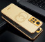 Vaku ® Xiaomi Redmi Note 11 Pro Plus 5G Skylar Leather Pattern Gold Electroplated Soft TPU Back Cover