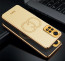 Vaku ® Xiaomi Redmi Note 11 Pro Skylar Leather Pattern Gold Electroplated Soft TPU Back Cover